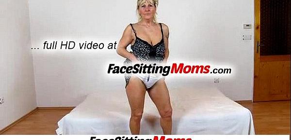  Face sitting and pussy eating feat. hairy pussy grandma Hana